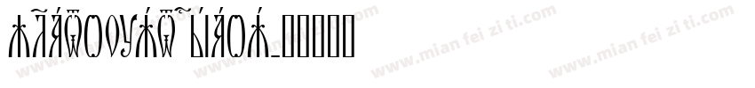 Zlatoust Chaos字体转换